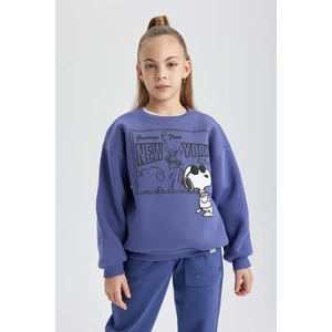 Kız Çocuk Snoopy Bisiklet Yaka Sweatshirt B2525A823WN