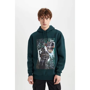 Jean Michel Basquiat Oversize Fit Kapüşonlu Sweatshirt A9486AX23AU