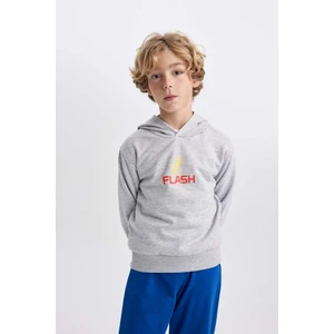 Erkek Çocuk The Flash Kapüşonlu Kalın Sweatshirt B3589A823WN