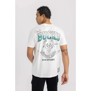 DeFactoFit NBA Milwaukee Bucks Standart Fit Bisiklet Yaka Kısa Kollu Tişört B3909AX24SP