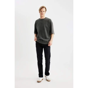 Sergio Regular Fit Normal Kalıp Normal Bel Boru Paça Siyah Jean Pantolon W6868AZ24SP