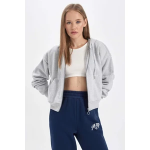 Coool Regular Fit Kapüşonlu Fermuarlı Sweatshirt Y7107AZ23WN