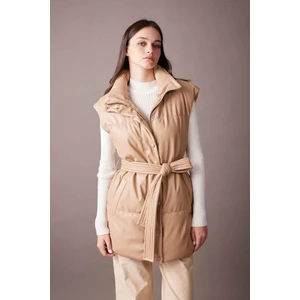 Regular Fit Suni Deri Yelek A0977AX23AU