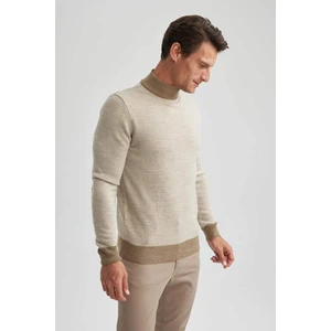 Regular Fit Renk Bloklu Balıkçı Yaka Triko Kazak R9121AZ23WN