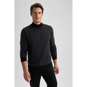 Regular Fit Renk Bloklu Balıkçı Yaka Triko Kazak R9121AZ23WN