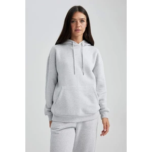 Relax Fit Kapüşonlu Kalın Sweatshirt W8071AZ23WN