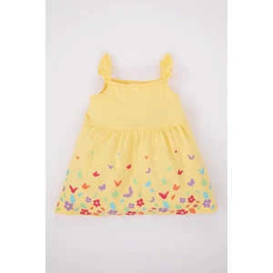 Kız Bebek Çiçekli Askılı Elbise A0212A523SM