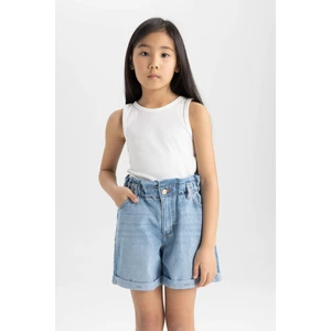 Kız Çocuk Bisiklet Yaka Basic Düz Atlet Z7815A624HS