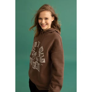 Coool Tupac Shakur Oversize Geniş Kalıp Kapüşonlu Baskılı Kalın Kumaş Sweatshirt A0636AX23SP