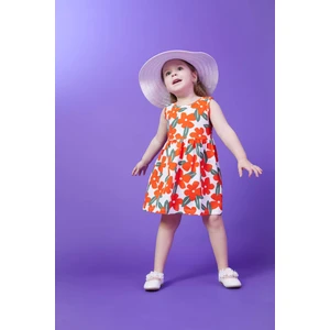Kız Bebek Desenli Kolsuz Elbise A0165A523SM