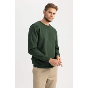 Regular Fit Bisiklet Yaka Kalın Basic Düz Sweatshirt T3777AZ23AU