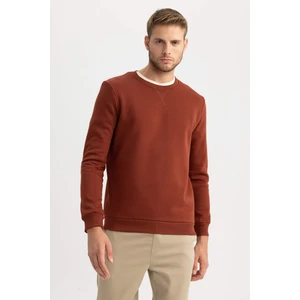 Regular Fit Bisiklet Yaka Basic Pamuklu Sweatshirt T3777AZ23AU