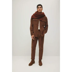 Fitilli Kadife Pantolon Tailored Fit Cepli Düz Paça A8106AX23AU
