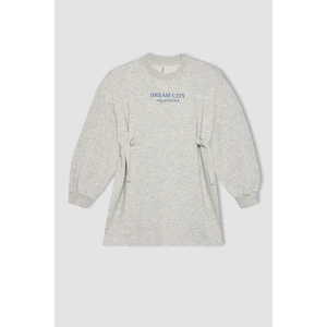 Kız Çocuk Baskılı Sweat Elbise B2584A823AU