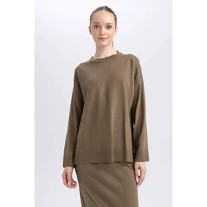 Regular Fit Bisiklet Yaka Kazak Tunik A9803AX23WN