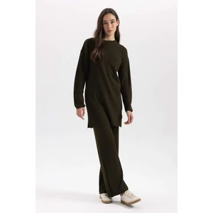 Triko Pantolon Relax Fit Basic Düz Beli Lastikli A9809AX23WN