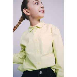 Kız Çocuk Oversize Poplin Uzun Kollu Gömlek Z4894A623SP