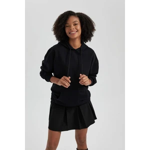 Oversize Fit Kapüşonlu Kalın Sweatshirt M3417AZ23WN