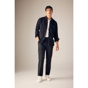 Twill Chino Pantolon Slim Fit Dar Paça Basic Düz Cepli B2091AX23AU
