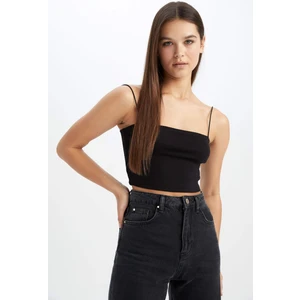 Coool Skinny Fit İp Askılı Pamuklu Crop Atlet U0358AZ23SM