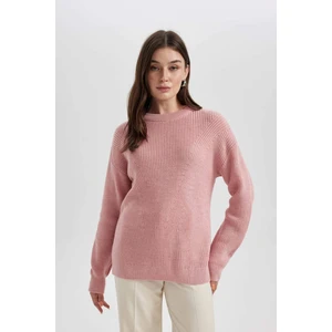 Regular Fit Bisiklet Yaka Basic Düz Triko Kazak H6905AZ23WN