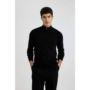 Slim Fit Yarım Balıkçı Yaka Triko Kazak U6917AZ23WN