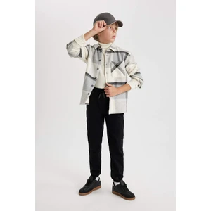 Erkek Çocuk Jogger Esnek Bantlı Paça Jean Polar Astarlı Pantolon Y3920A623WN