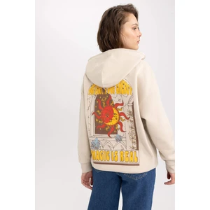 Oversize Fit Kapüşonlu Kalın Sweatshirt A4743AX23WN
