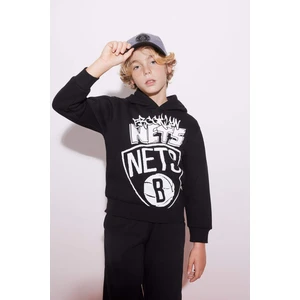 Erkek Çocuk NBA Brooklyn Nets Kapüşonlu Kalın Sweatshirt B4806A823WN