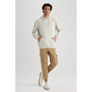 Regular Fit Jogger Eşofman Altı Kargo Cepli Basic Düz Beli Bağcıklı Lastikli Paça Y5533AZ23AU