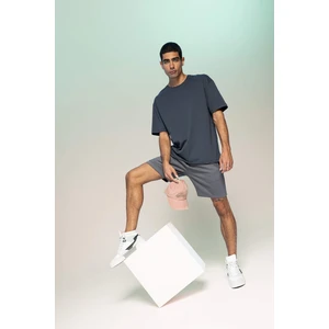 Regular Fit Basic Düz Bermuda Şort A2348AX23SM