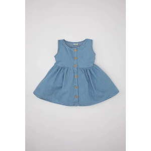 Kız Bebek Kolsuz Jean Elbise C3576A524SM