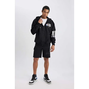 DeFactoFit NBA Los Angeles Lakers Standart Fit Cepli Kısa Paça Şort B3920AX24SP