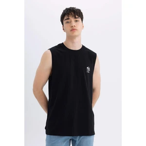 Regular Fit Baskılı Bisiklet Yaka Atlet C5041AX24HS