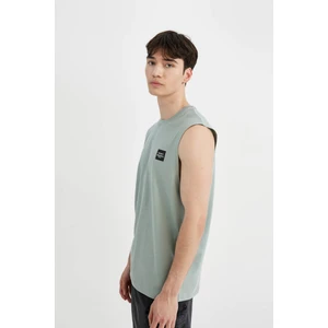 Regular Fit Baskılı Bisiklet Yaka Atlet C5044AX24HS