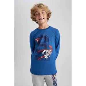 Erkek Çocuk Superman Penye Uzun Kollu Pijama Takımı A9611A823WN