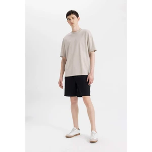 Slim Fit Dar Kesim Fermuar Cepli Basic Düz Şort B0799AX24SM