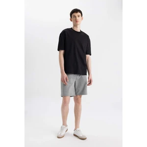 Slim Fit Dar Kesim Fermuar Cepli Basic Düz Şort B0799AX24SM