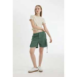 Coool Regular Fit Normal Bel Kısa Paça Gabardin Şort D1006AX24SM