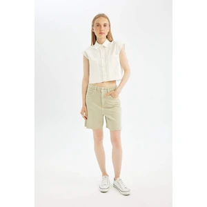 Coool Regular Fit Normal Bel Kısa Paça Gabardin Şort D0964AX24SM