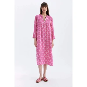 Regular Fit Desenli Plaj Elbisesi-Fall in Love D0452AX24SM