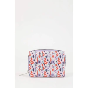 Kadın Çiçek Desenli Suni Deri Cüzdan