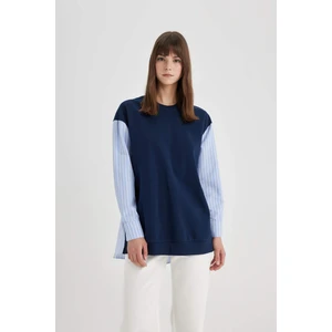 Regular Fit Uzun Kollu Sweatshirt Tunik C4556AX24SM