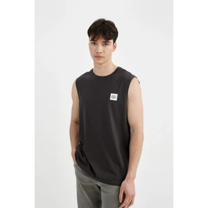 Regular Fit Baskılı Bisiklet Yaka Atlet C5044AX24HS