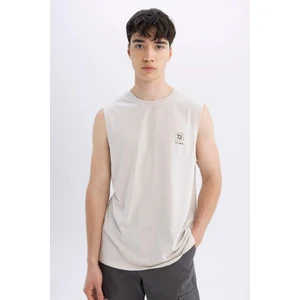Regular Fit Baskılı Bisiklet Yaka Atlet C5041AX24HS