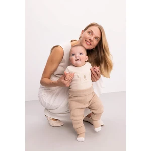 Erkek Bebek 3'lü Takım Fitilli Kaşkorse Çıtçıtlı Kısa Kollu Body Alt Fular C5081A524SM