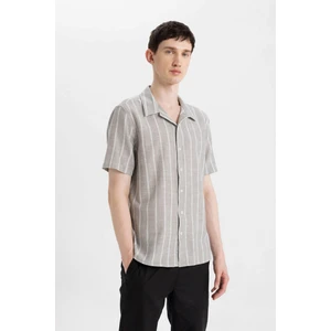 Regular Fit Yazlık Polo Yaka Pamuklu Kısa Kollu Gömlek Z7344AZ24SM