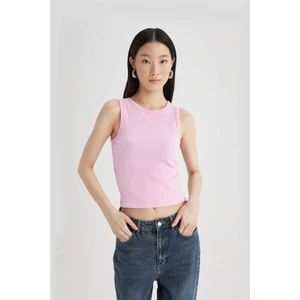 Slim Fit Dar Kesim Halter Yaka Fitilli Kaşkorse Atlet A8859AX24SP