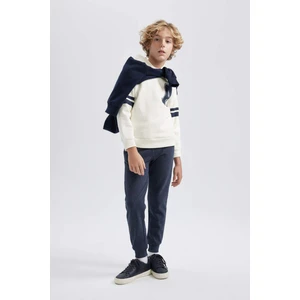 Erkek Çocuk Baskılı Sweatshirt Eşofman Altı 2'li Takım B0408A823WN