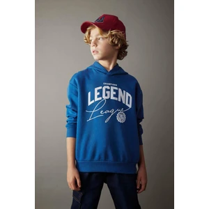 Erkek Çocuk Oversize Fit Kapüşonlu Kalın Sweatshirt B3994A823WN